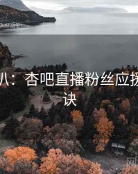 独家深扒：杏吧直播粉丝应援爆火秘诀